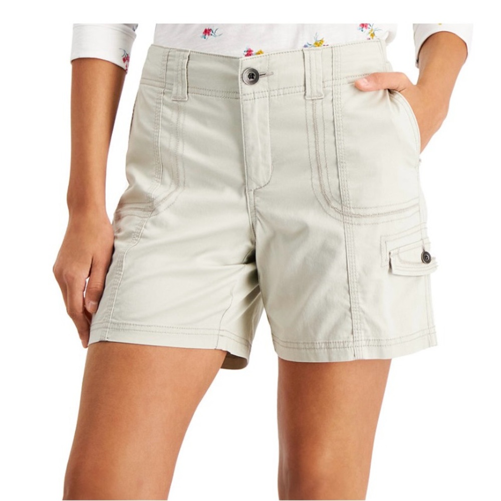 Dark tan cargo shorts